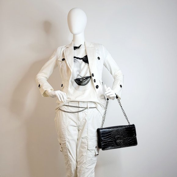 LIZ CLAIBORNE Faux Crocodile Shoulder/Handbag - Picture 12 of 15